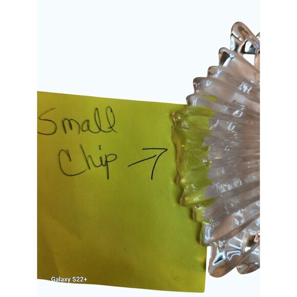 Fostoria Flame Pattern Low Candlestick Blocks 2545 George Sakier Design Art Dec - Picture 3 of 6